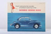 MORRIS MINOR: A large original 1961&nbsp;colour fold out Morris Minor 1000 sales brochure