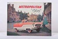 METROPOLITAN: An interesting 1957 'METROPOLITAN "1500"' sales brochure