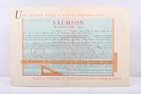 SALMSON: An original and rare 1951 SALMSON four fold colour sales brochure - 2