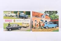 RENAULT 4: Two 1960's Renault sales brochures. 1962 Renault 4 & 1967/68 Renault model catalogue
