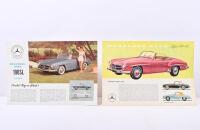 MERCEDES-BENZ: Two 1950's U.S Mercedes-Benz single sheet, double sided sales brochure for the 190 SL