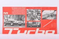TVR: Two 1976&nbsp;TVR sales brochures. 'TAIMAR' & 'Turbo TVR' brochures - 2