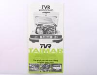 TVR: Two 1976&nbsp;TVR sales brochures. 'TAIMAR' & 'Turbo TVR' brochures - 3