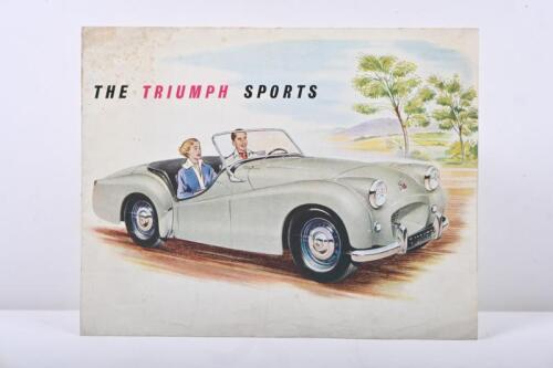 TRIUMPH: A 1954 Triumph Sports sales brochure