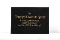 TRIUMPH: A 1973 Triumph Dolomite Sprint sales brochure