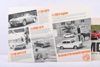 MG: Two 1967 MG sales brochures. Model range & MGC SPORTS AND G.T. sales brochures - 2
