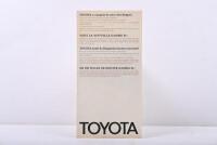TOYOTA: A 1968 Toyota model range brochure. Toyota 2000 GT reference