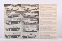 TOYOTA: A 1968 Toyota model range brochure. Toyota 2000 GT reference - 2