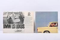 BMW: Two 1960's BMW LS LUXUS sales brochures. Multiple page & single sheet brochures. International text. - 2