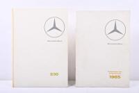 MERCEDES-BENZ: Two&nbsp;1960's Mercedes-Benz sales brochures. 1965 edition of 'Mercedes-Benz Passenger car programme' & 1966 issue of '230' brochure