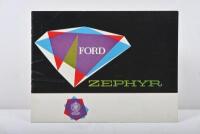 FORD: A 1961 Ford Zephyr sales brochure