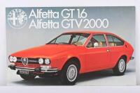 ALFA ROMEO: An original Alfetta GT 1.6 and Alfetta GTV 2000 colour sales brochure. Circa 1970's/1980's