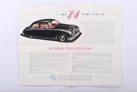 JAGUAR: Two 1960's Jaguar sales brochures. 1967&nbsp;'JAGUAR 240 and 340 Models' & 'THE JAGUAR Two-point-four LITRE' brochures - 6