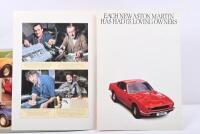 ASTON MARTIN: Two 1975 ASTON MARTIN sales brochures. Aston Martin V8 brochures - 3