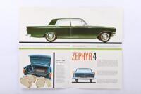 FORD: Two Ford Zephyr colour sales brochures. 1963 & 1964 sales brochures - 2