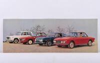 LANCIA: An original 1967 Lancia Fulvia sales brochure for Fulvia Berlina GT, Fulvia Coupe Rallye 1.3, Fulvia Coupe' Rallye 1.3 HF, Fulvia Sport 1.3 models - 2