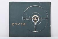 ROVER: An original and interesting 1958 ROVER model sales brochure
