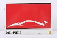 FERRARI: A 1990 Ferrari range sales brochure