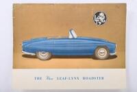 LEA-FRANCIS: A 1960's Lea-Francis Leaf Lynx Roadster specification sheet