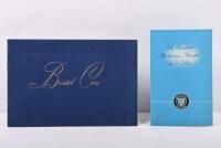 BRISTOL: Two 1950's/1960's Bristol sales brochures. Oct.1961 'Bristol Cars - 407 5.2' & Bristol 2 Litre brochures. French text