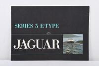 JAGUAR: A 1971 Series 3 E-Type Jaguar fold out sales brochure