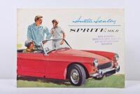 AUSTIN HEALEY: A 1962&nbsp;Austin Healey 'SPRITE MKII' sales brochure (Publication No.1995/C)