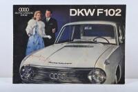 AUTO UNION/DKW: An original 1960's DKW F102 colour sales brochure. German text