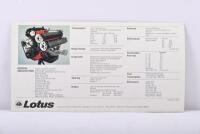 LOTUS: A 1977&nbsp;Lotus esprit sales brochure - 3