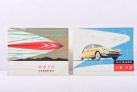CITROEN: Two 1950's Citroen D.S.19 and i D&nbsp;19&nbsp;colour sales brochures. French text