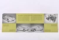 JAGUAR: An original 'ADVANCE PARTICULARS OF THE NEW JAGUAR XK 140 MODELS' four page sales brochure - 2