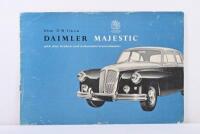 DAIMLER: A 1950's/1960's 'the 3.8 litre DAIMLER MAJESTIC' sales brochure