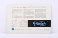 DAIMLER: A 1950's/1960's 'the 3.8 litre DAIMLER MAJESTIC' sales brochure - 3