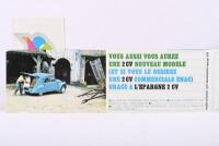 CITROEN: Four&nbsp;1970's Citroen&nbsp;model range catalogues. 1975 Citroen Model Range brochure - 4