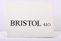 BRISTOL: A 1960's BRISTOL 410&nbsp;sales brochure