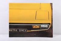 SIMCA: A&nbsp;1973 MATRA SIMCA Bagheera large format sales brochure
