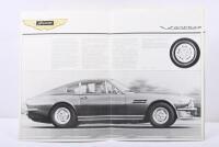 ASTON MARTIN: Two 1975 Aston Martin four page sales brochures. 'Vantage' & 'V8' brochures - 3