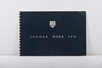 JAGUAR: A 1960's 'JAGUAR MARK TEN' sales brochure