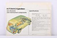AUTOBIANCHI/LANCIA: Two Italian car sales brochures. AUTOBIANCHI giardiniera & 1964 Lancia 'flavia' brochures - 3