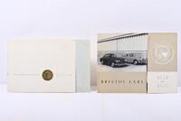 BRISTOL: Two Bristol sales brochures. 1963&nbsp;BRISTOL 408 5.2 litre & 'BRISTOL 2 LITRE 404 and 405' sales brochures