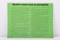 CITROEN: Two 1974&nbsp;Citroen sales brochures. 1974 Citroen product catalogue & 'CITROEN 2CV' brochure - 3