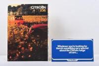 CITROEN: Two Citroen sales brochures. 1970's Citroen product catalogue & 1982&nbsp;'CITROEN 2CV6' brochure