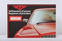 BENTLEY: A large 1980's/1990's Bentley model range poster format brochure