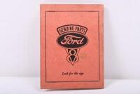 FORD: A 1938 Ford V8 Reference Book (Right Hand Control). As used by Ford Australia - 3
