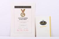 ROLLS-ROYCE: An interesting 1992 GUINESS BOOK OF RECORDS 'WORLD RECORD' certificate as awarded for the 'LARGEST PARADE OF ROLLS-ROYCE MOTORCARS - a total of 147 - as was held at Lake Wendouree, Ballarat 19 September 1992
