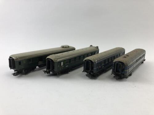 MARKLIN: Four Marklin express coaches, circa 1956