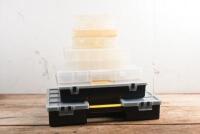 SERVICE CASES: A group of compartment boxes of various sizes