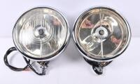 HEAD LAMPS: A pair of refurbished, LUCAS 'KING OF THE ROAD' bi-flex, long range head lamps