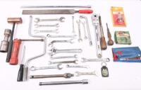 TOOLS: A selection of various tools including Sidchrome spanners & other hand tools.