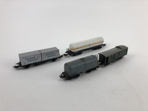 MARKLIN: Four Marklin mixed goods wagons, circa 1974