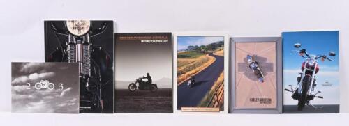 HARLEY DAVIDSON: A collection of Harley-Davidson model range catalogues from 2002 - 2005, 2009. 2008 HARLEY-DAVIDSON AUSTRALIA' MOTORCYCLE PRICE LIST